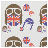 Britisches Motorrad Stoff (Nahaufnahme)