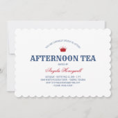 Britisches Party Nachmittagstee Einladung (Vorderseite)