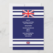Britisches Party unter Jack-Flagge Einladung (Vorderseite)
