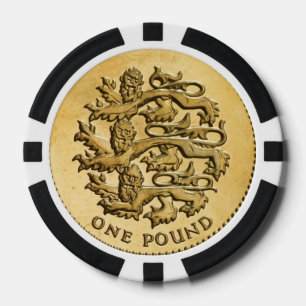 "Britisches Pfund" Designgeschenke und -produkte Pokerchips