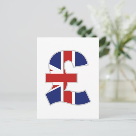 Britisches Pfund Postkarte (Stehend Vorderseite)