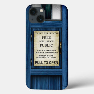 Britisches Polizei-allgemeines Telefonzelle iPhone 13 Hülle