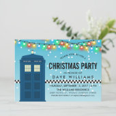 Britisches Polizeiposten Themed Überraschungs-Part Einladung (Stehend Vorderseite)