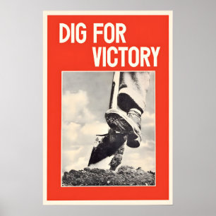 Britisches Propagandaplakat Grab auf für den Sieg. Poster