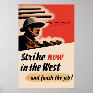 Britisches Propagandaposter aus dem Zweiten Weltkr Poster