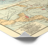 Britisches Reich, Routen, Strömungen Poster (Ecke)