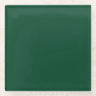 Britisches Renngrün (Vollfarbe) Glasuntersetzer