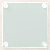 Britisches Renngrün (Vollfarbe) Glasuntersetzer (Rückseite)
