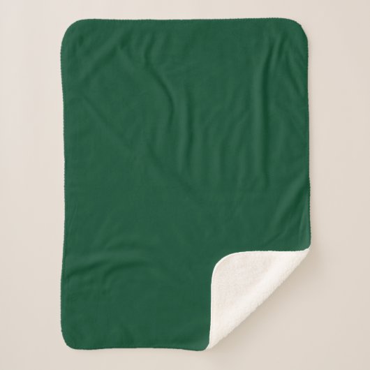 Britisches Renngrün (Vollfarbe) Sherpadecke (Vorderseite)