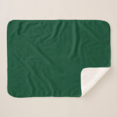 Britisches Renngrün (Vollfarbe) Sherpadecke (Vorderseite (Horizontal))