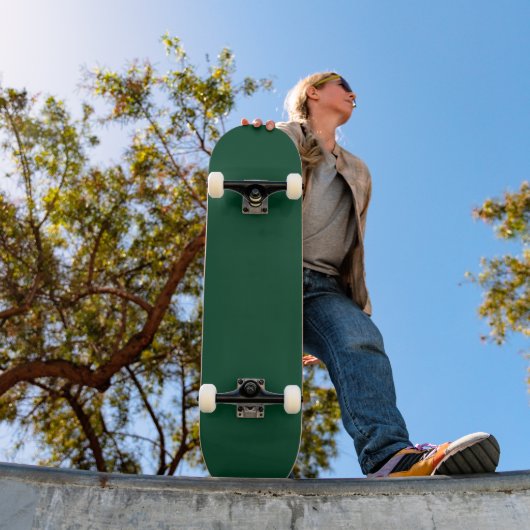 Britisches Renngrün (Vollfarbe) Skateboard (Außenbereich 1)