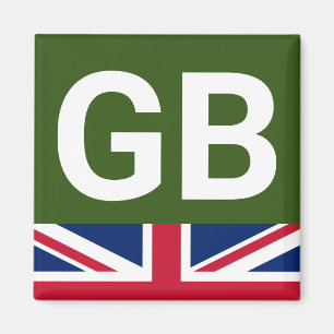 Britisches Rennsportgrün Magnet