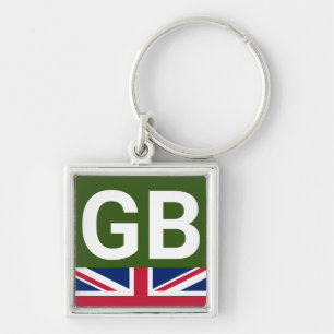 Britisches Rennsportgrün Schlüsselanhänger