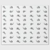 Britisches Snail-Design Geschenkpapier (Flach)