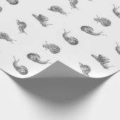 Britisches Snail-Design Geschenkpapier (Ecke)