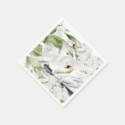 Britisches Swan-SET VON 50 Serviette (Ecke)