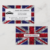 britisches Taxi Visitenkarte (Vorne/Hinten)