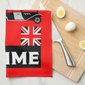 Britisches Tee-Party nachmittags Geschirrtuch (Viertel Falte)