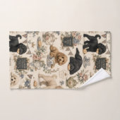 Britisches Teezimmer Cockapoo Badezimmer Handtuch  Badhandtuch Set (Handtuch)