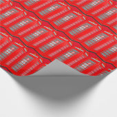 Britisches Thema-London-Telefonzelle-Packpapier Geschenkpapier (Ecke)