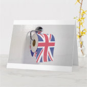 Britisches Toilettenpapier Karte (Gelbe Blume)