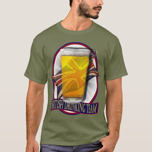 Britisches trinkendes Team T-Shirt (Vorderseite)