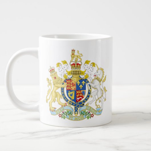 Britisches Wappen  Jumbo-Tasse (Links)