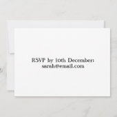 Britisches Weihnachtsfest Türkei Festliches Party Einladung (Rückseite)