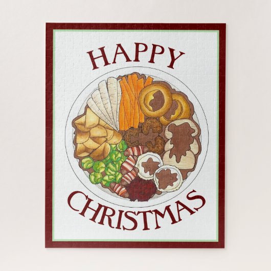 Britisches Weihnachtsfest Türkei Festliches Party Puzzle (Vertikal)