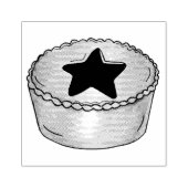 Britisches Weihnachtsfrüchte-Mince-Pie-Festivitäte Gummistempel (Prägung)