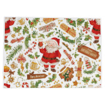 Britisches Weihnachtspapier Weihnachtsmann