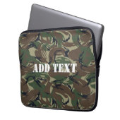 British 95 Forest Green Camouflage Laptopschutzhülle (Vorderseite Links)