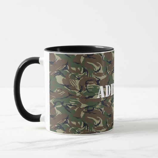 British 95 Forest Green Camouflage Tasse (Links)