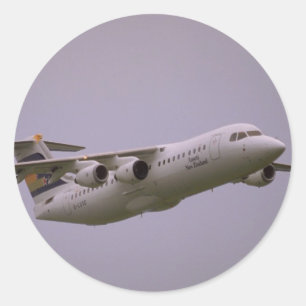 British Aerospace 146 entfernender Whisperjet, Runder Aufkleber