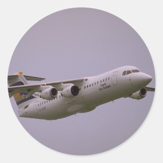 British Aerospace 146 Whisperjet, Biggi Runder Aufkleber (Vorderseite)