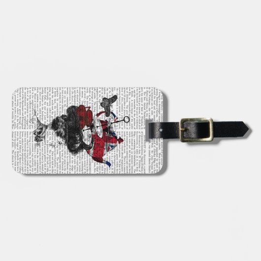 British Afternoon Tea Hat Gepäckanhänger (Vorderseite horizontal)