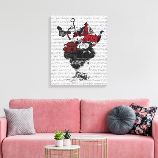 British Afternoon Tea Hat Leinwanddruck (Insitu (Wohnzimmer))