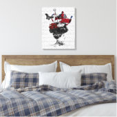 British Afternoon Tea Hat Leinwanddruck (Insitu (Schlafzimmer))