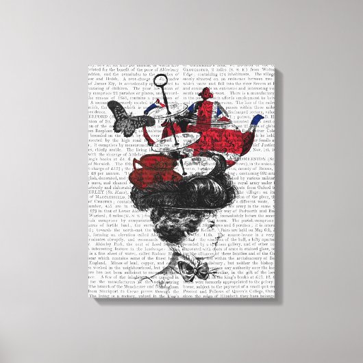 British Afternoon Tea Hat Leinwanddruck (Vorderseite)