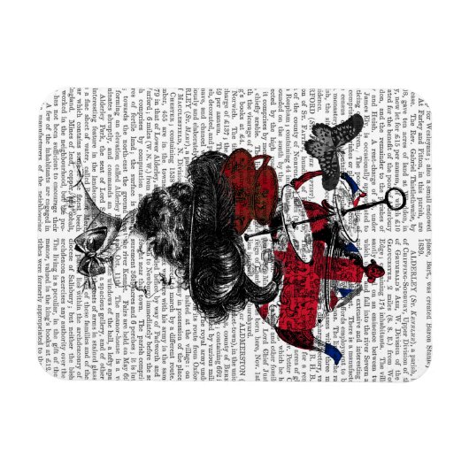 British Afternoon Tea Hat Magnet (Horizontal)