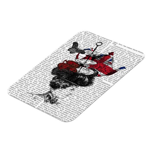British Afternoon Tea Hat Magnet (Linke Seite)