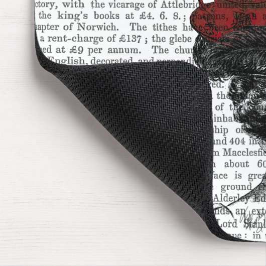 British Afternoon Tea Hat Mousepad (Ecke)
