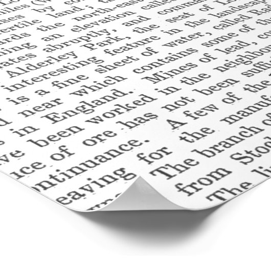 British Afternoon Tea Hat Poster (Ecke)