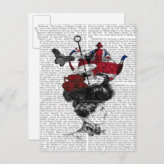 British Afternoon Tea Hat Postkarte (Vorne/Hinten)