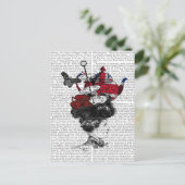 British Afternoon Tea Hat Postkarte (Stehend Vorderseite)