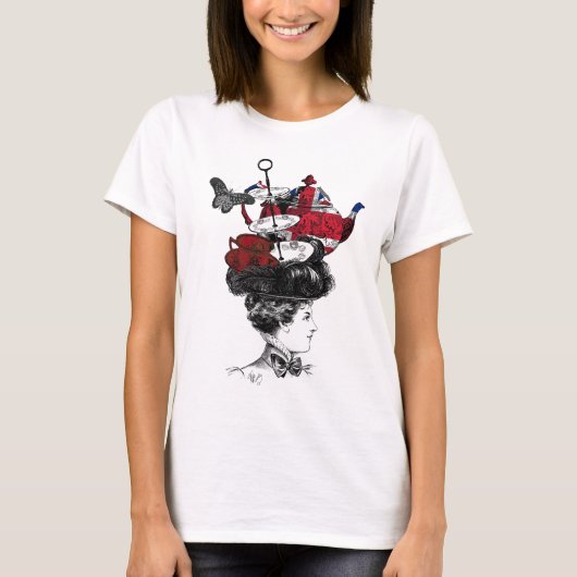 British Afternoon Tea Hat T-Shirt (Vorderseite)