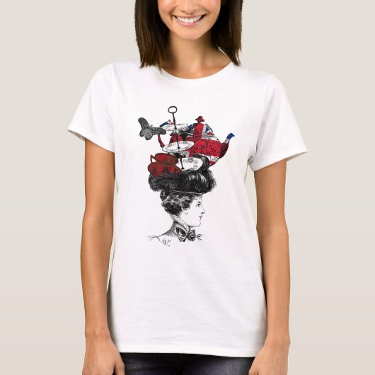 British Afternoon Tea Hat T-Shirt (Vorderseite)