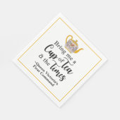 British Afternoon Tea Niedlich Queen Victoria Vint Serviette (Ecke)