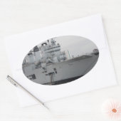 British Aircraft Carrier Ovaler Aufkleber (Umschlag)