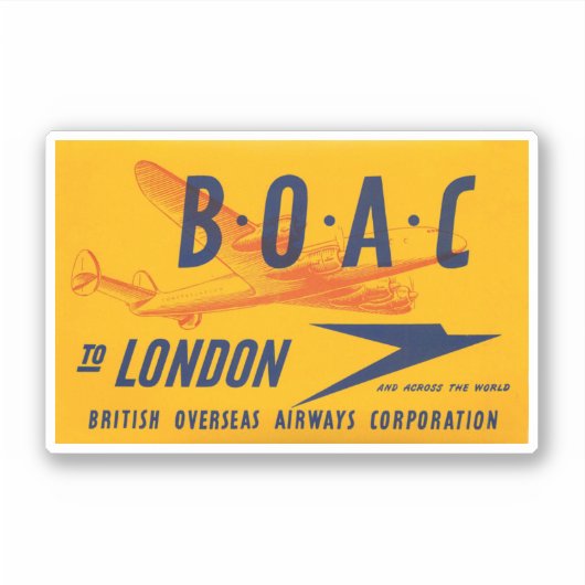 British Airways Aviation Sticker (Vorderseite)
